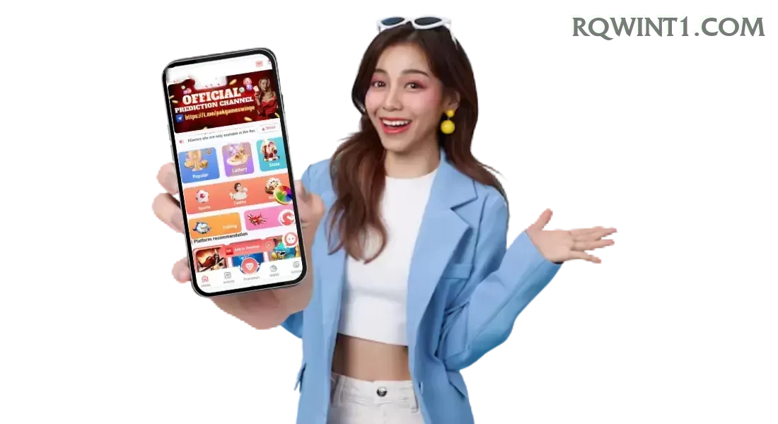 Aplicativo móvel rqwin para iOS e Android